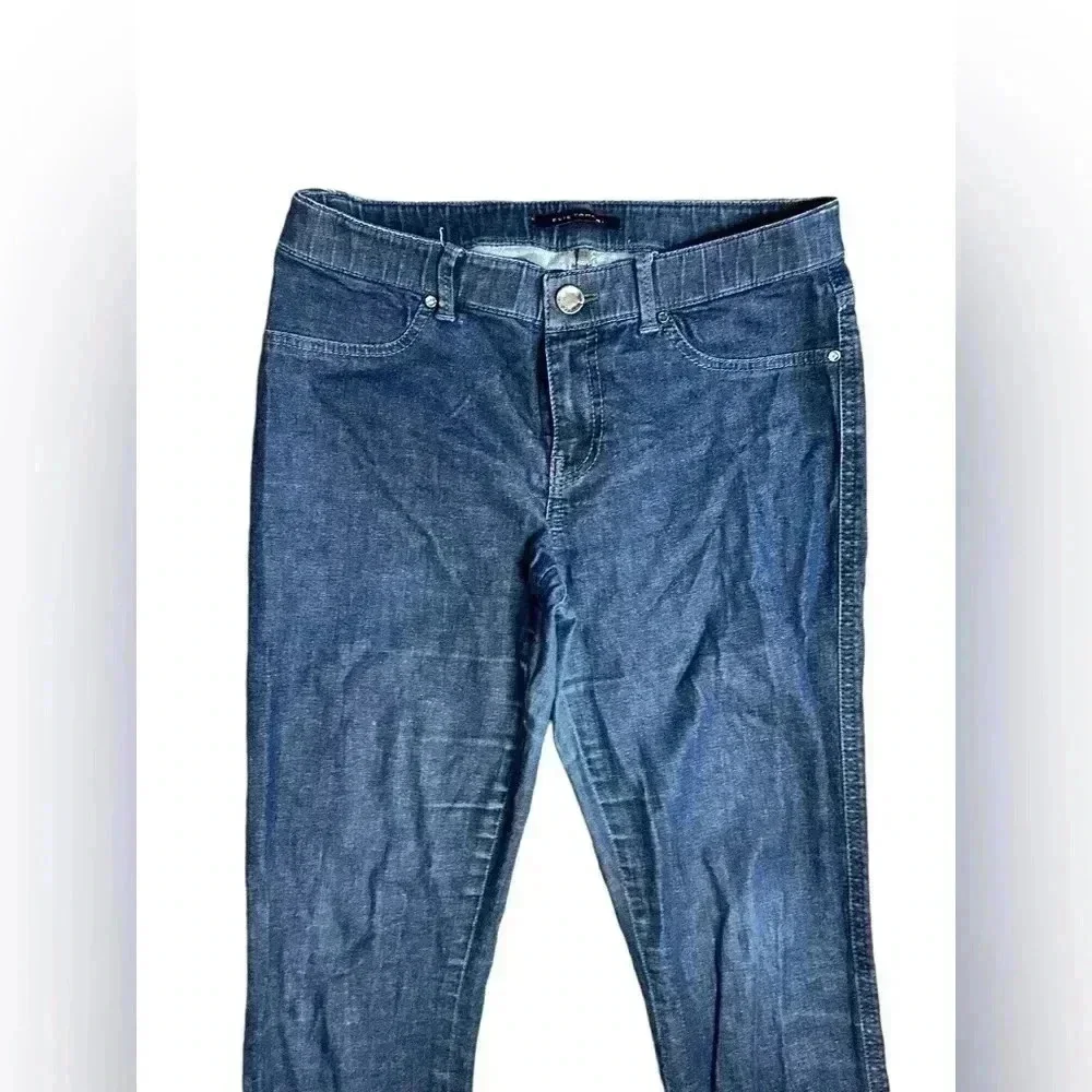 ELIE TAHARI Blue Denim Jeans Size 12 Stretch Cotton